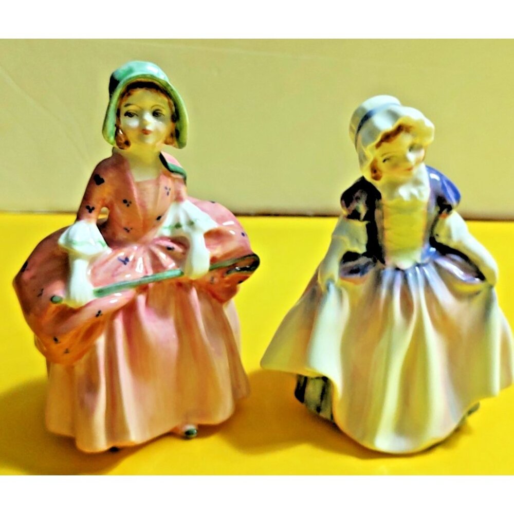 Vintage Royal Doulton Figurines "Dinky Doo HN1678" & "Bo Peep HN1811" 1930's
